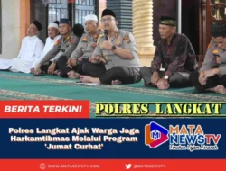 Polres Langkat Ajak Warga Jaga Harkamtibmas Melalui Program ‘Jumat Curhat’