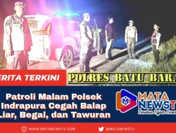 Polsek Indrapura Gelar Patroli Malam, Antisipasi Balap Liar, Begal, dan Tawuran di Wilayah Hukum Polres Batu Bara