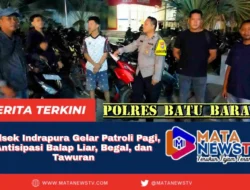 Polsek Indrapura Gelar Patroli Pagi, Antisipasi Balap Liar, Begal, dan Tawuran