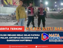 Polsek Medang Deras Gelar Patroli Malam, Antisipasi Kejahatan dan Gangguan Kamtibmas