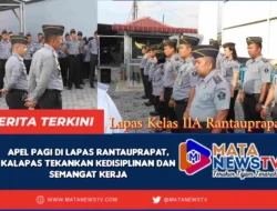 Apel Pagi di Lapas Rantauprapat, Kalapas Tekankan Kedisiplinan dan Semangat Kerja