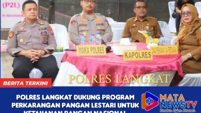Polres Langkat Dukung Program Perkarangan Pangan Lestari untuk Ketahanan Pangan Nasional