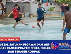 Futsal Satukan Pegawai dan WBP Lapas Rantauprapat: Sehat, Bugar, dan Semakin Kompak