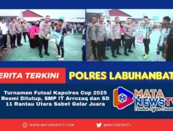 Turnamen Futsal Kapolres Cup 2025 Resmi Ditutup, SMP IT Arrozaq dan SD 11 Rantau Utara Sabet Gelar Juara