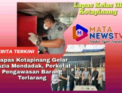 Lapas Kotapinang Gelar Razia Mendadak, Perketat Pengawasan Barang Terlarang
