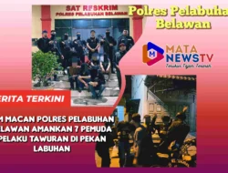 Tim Macan Polres Pelabuhan Belawan Amankan 7 Pemuda Pelaku Tawuran di Pekan Labuhan
