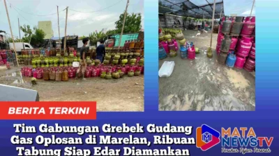 Tim Gabungan Grebek Gudang Gas Oplosan di Marelan, Ribuan Tabung Siap Edar Diamankan