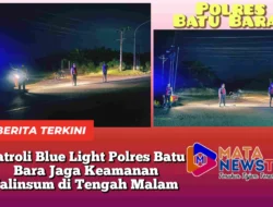 Patroli Blue Light Polres Batu Bara Jaga Keamanan Jalinsum di Tengah Malam