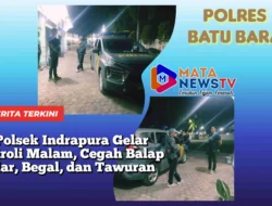 Polsek Indrapura Gelar Patroli Malam, Cegah Balap Liar, Begal, dan Tawuran