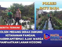 Polsek Medang Deras Dukung Ketahanan Pangan, Bhabinkamtibmas Ajak Warga Manfaatkan Lahan Kosong