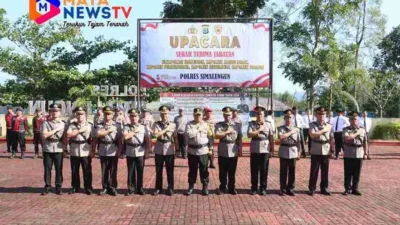 Upacara Sertijab :   Polres Simalungun Lantik Pejabat Baru, Tingkatkan Efektivitas Pengamanan