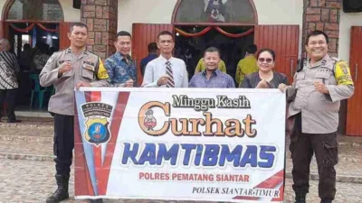 Polres Pematangsiantar Sampaikan Pesan Kamtibmas kepada Warga