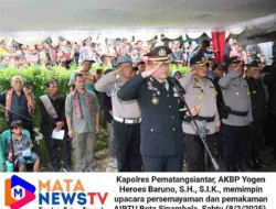 Kapolres Pematangsiantar Pimpin Upacara Pemakaman AIPTU Beta Sinambela dengan Tradisi Kepolisian