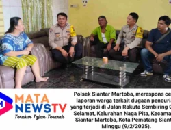 Polsek Siantar Martoba Respons Cepat Laporan Warga Terkait Kasus Pencurian