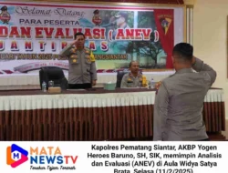 Kapolres Pematang Siantar Pimpin ANEV Kamtibmas Januari 2025, Fokus Tingkatkan Keamanan Jelang Operasi Ketupat