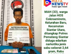 Gagalkan Peredaran 2,64 Gram Sabu, Pelaku Ditangkap di Jalan Ade Irma Suryani