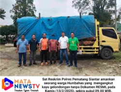 Warga Humbahas Diamankan Sat Reskrim Polres Pematangsiantar Karena Angkut Kayu Tanpa Dokumen