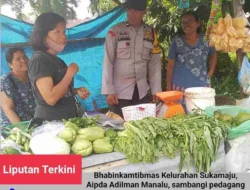 Bhabinkamtibmas Polsek Siantar Marihat Sambangi Pedagang, Ingatkan Waspada Uang Palsu dan Curanmor