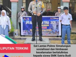 Sat Lantas Polres Simalungun Gelar Sosialisasi Keselamatan Berkendara di SMK Satria Budi Perdagangan