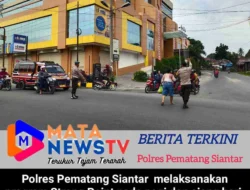 Polres Pematang Siantar Menggelar Program Strong Point Pagi dan Siang