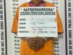 Polres Pematangsiantar Ringkus Seorang Pria Pengedar Narkotika Jenis Sabu di Siantar Utara