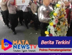 Kasat Narkoba Polres Humbahas “AKP Bismar Saragih” Dimakamkan dengan Tradisi Kepolisian