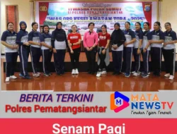 Polwan dan Bhayangkari Polres Pematangsiantar Gelar Olahraga Bersama