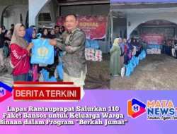 Lapas Rantauprapat Salurkan 110 Paket Bansos untuk Keluarga Warga Binaan dalam Program “Berkah Jumat”
