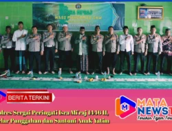 Polres Sergai Peringati Isra Mi’raj 1446 H, Gelar Punggahan dan Santuni Anak Yatim