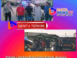 Polsek Labuhan Ruku Gelar Patroli Asmara Subuh di Tanjung Tiram, Situasi Kondusif