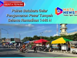 Polres Batubara Gelar Pengamanan Pasar Tumpah Selama Ramadhan 1446 H
