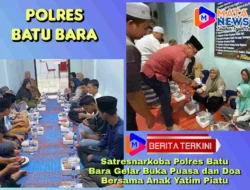 Satresnarkoba Polres Batu Bara Gelar Buka Puasa dan Doa Bersama Anak Yatim Piatu
