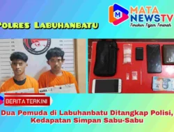 Dua Pemuda di Labuhanbatu Ditangkap Polisi, Kedapatan Simpan Sabu-Sabu