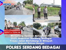 Menjelang Operasi Ketupat Toba 2025, Kapolres Serdang Bedagai Tinjau Jalan Berlubang di Wilayah Hukum Polres Sergai