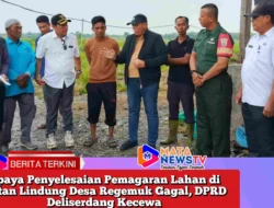 Upaya Penyelesaian Pemagaran Lahan di Hutan Lindung Desa Regemuk Gagal, DPRD Deliserdang Kecewa