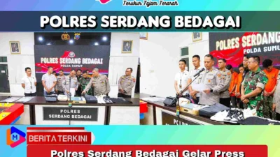 Polres Serdang Bedagai Gelar Press Release Kasus Pencurian dengan Pemberatan, Dua Pelaku Ditangkap