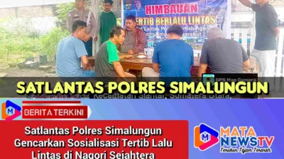 Satlantas Polres Simalungun Gencarkan Sosialisasi Tertib Lalu Lintas di Nagori Sejahtera