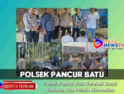 Polsek Pancur Batu Gerebek Barak Narkoba, Dua Pelaku Diamanka
