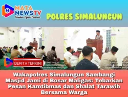 Wakapolres Simalungun Sambangi Masjid Jami di Bosar Maligas: Tebarkan Pesan Kamtibmas dan Shalat Tarawih Bersama Warga