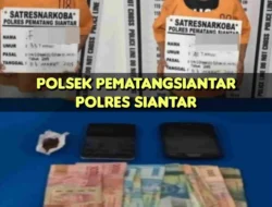 Polres Pematangsiantar Gagalkan Peredaran Narkoba di Jalan Nagur, Dua Pengedar Ditangkap