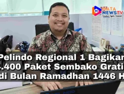 Pelindo Regional 1 Bagikan 4.400 Paket Sembako Gratis di Bulan Ramadhan 1446 H