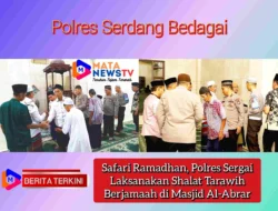 Safari Ramadhan, Polres Sergai Laksanakan Shalat Tarawih Berjamaah di Masjid Al-AbrarSafari Ramadhan, Polres Sergai Laksanakan Shalat Tarawih Berjamaah di Masjid Al-Abrar