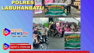 Polsek Na IX-X Bagikan Takjil, Wujud Kepedulian di Bulan Suci Ramadhan