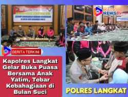 Kapolres Langkat Gelar Buka Puasa Bersama Anak Yatim, Tebar Kebahagiaan di Bulan Suci