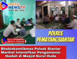 Bhabinkamtibmas Polsek Siantar Marihat Intensifkan Pengamanan Ibadah di Masjid Nurul Huda