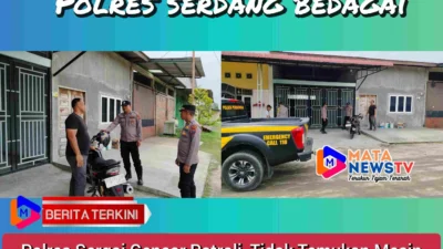 Polres Sergai Gencar Patroli, Tidak Temukan Mesin Judi Tembak Ikan di Lokasi yang Diadukan
