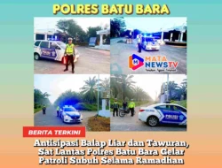Antisipasi Balap Liar dan Tawuran, Sat Lantas Polres Batu Bara Gelar Patroli Subuh Selama Ramadhan