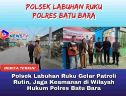 Polsek Labuhan Ruku Gelar Patroli Rutin, Jaga Keamanan di Wilayah Hukum Polres Batu Bara