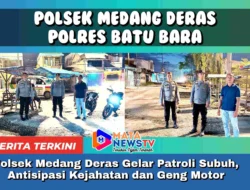 Polsek Medang Deras Gelar Patroli Subuh, Antisipasi Kejahatan dan Geng Motor