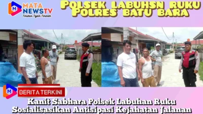 Kanit Sabhara Polsek Labuhan Ruku Sosialisasikan Antisipasi Kejahatan Jalanan dan Harkamtibmas di Perumahan Qanita